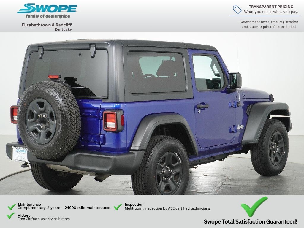 Used 2018 Ocean Blue Metallic Clearcoat Jeep Sport image 3