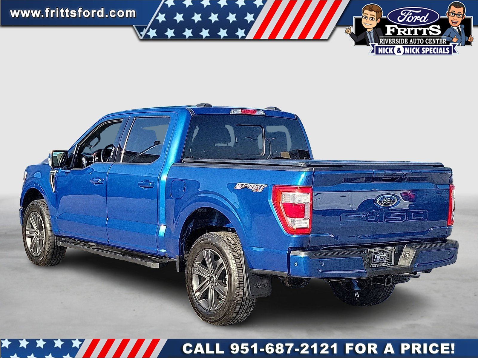 Certified Used 2023 Blue Metallic Ford LARIAT image 3