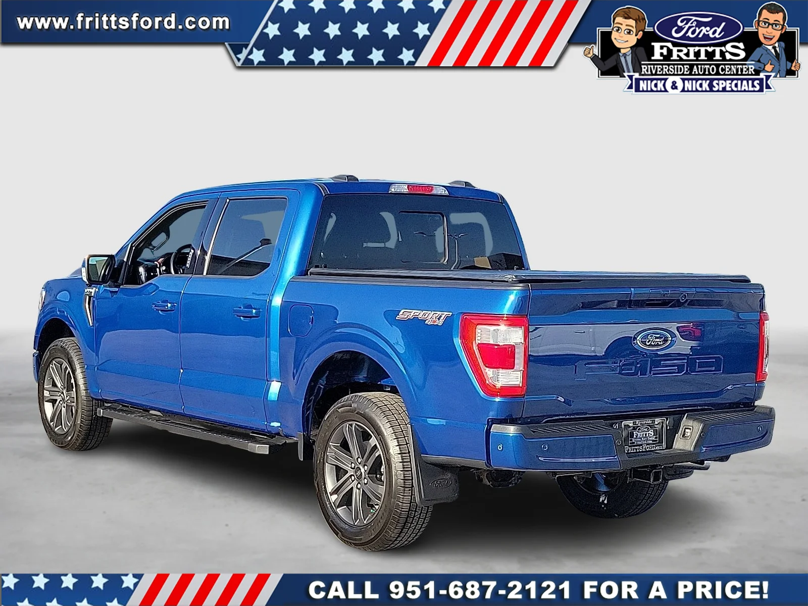 Certified Used 2023 Blue Metallic Ford LARIAT image 3