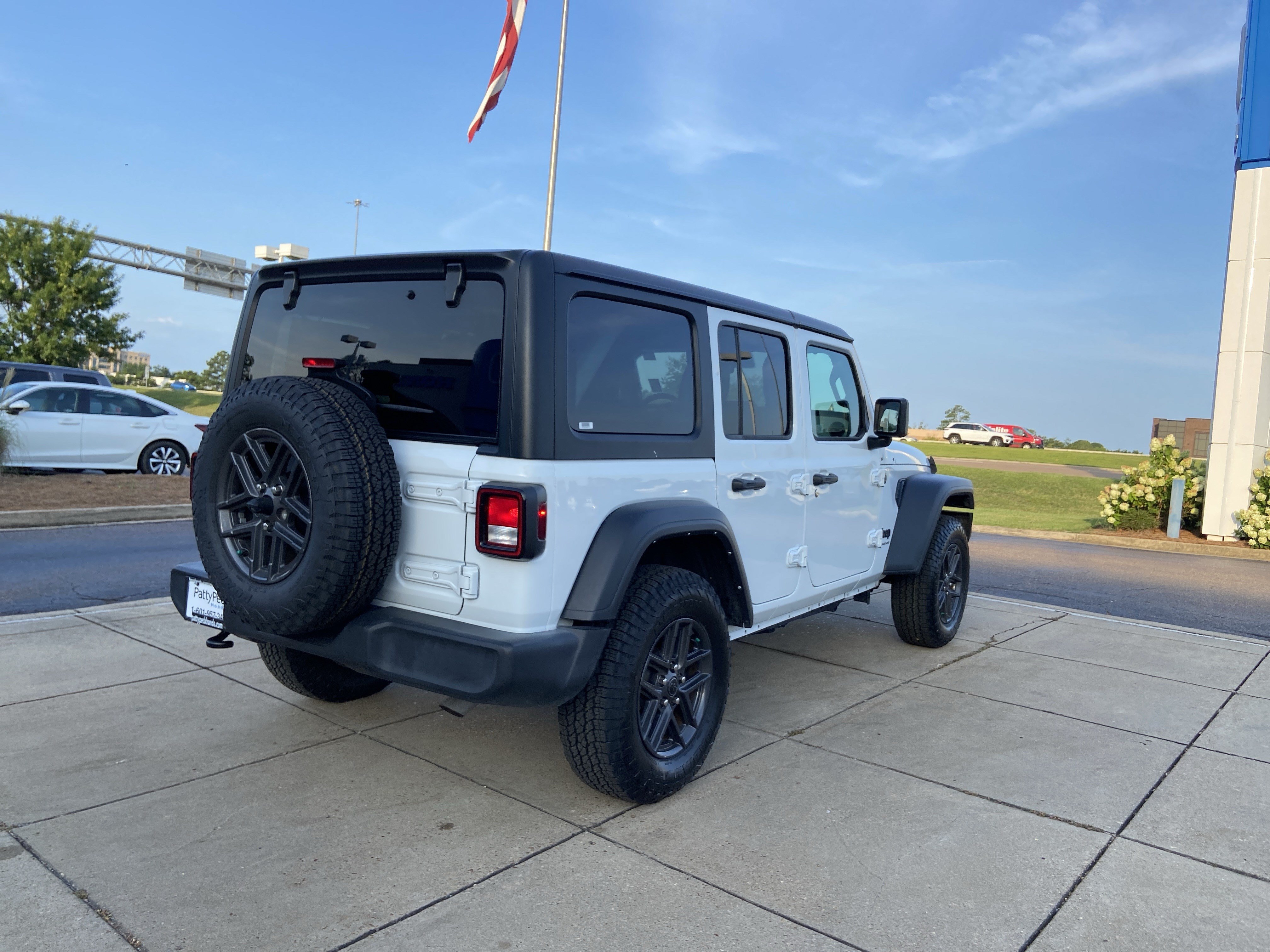 Used 2024 Bright White Clearcoat Jeep Sport S image 11