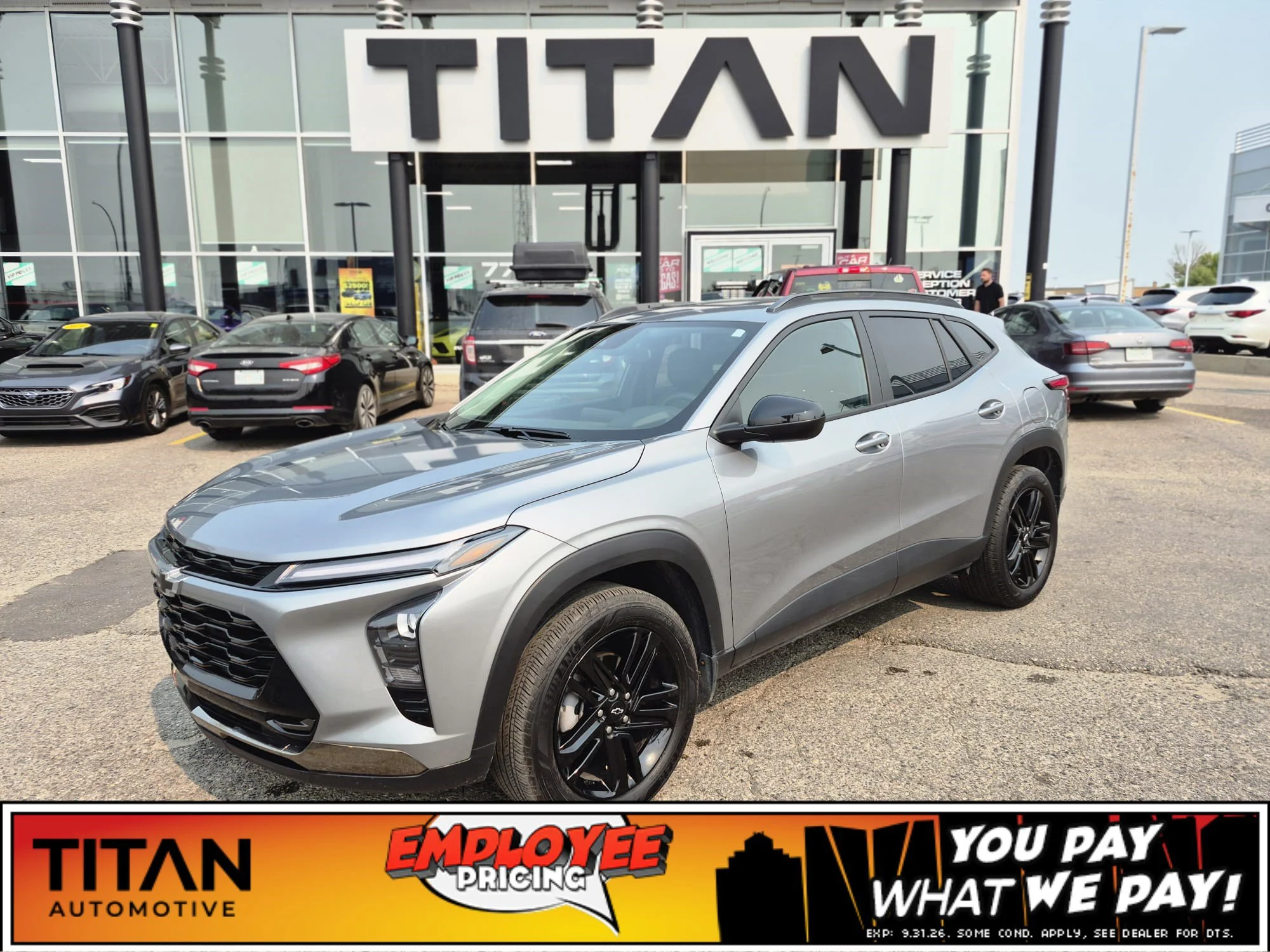 Certified Used 2024 Sterling Grey Metallic Chevrolet ACTIV*Htd Leather | Htd Wheel | Remote Start | Blind Spot Detection | CarPlay | Park Assist image 1