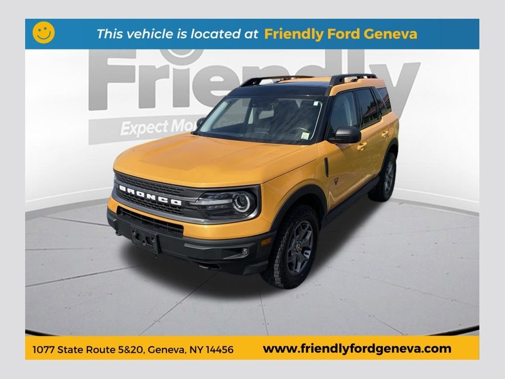 Used 2023 Orange Ford Badlands image 1
