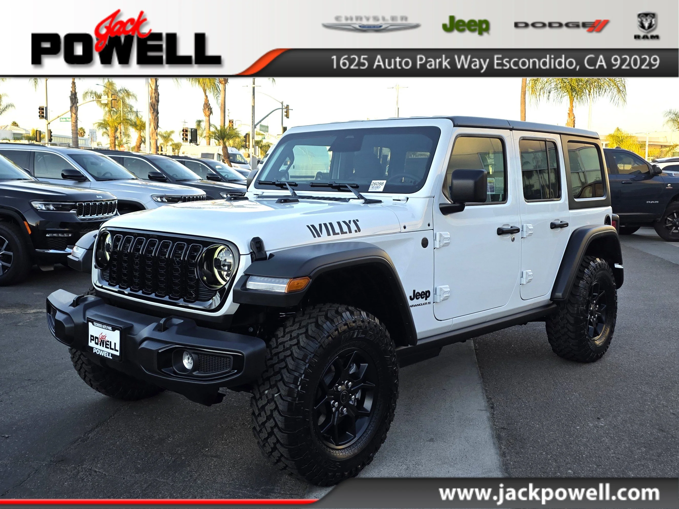 New 2026 Bright White Clearcoat Jeep Willys image 1