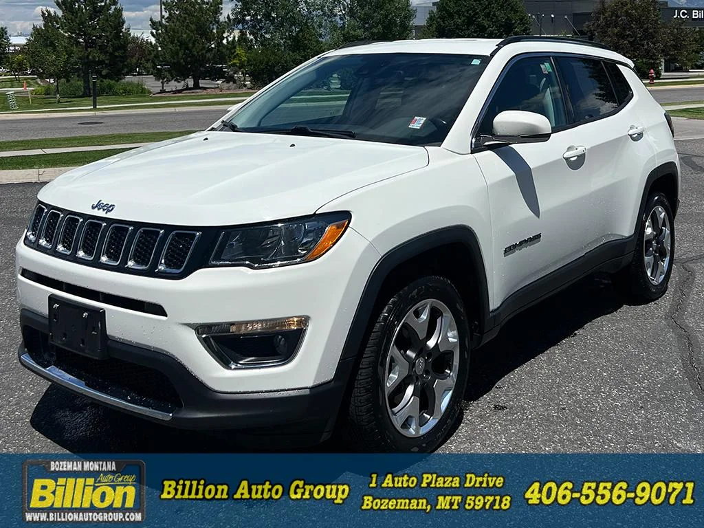 Used 2021 White Clearcoat Jeep Limited image 1