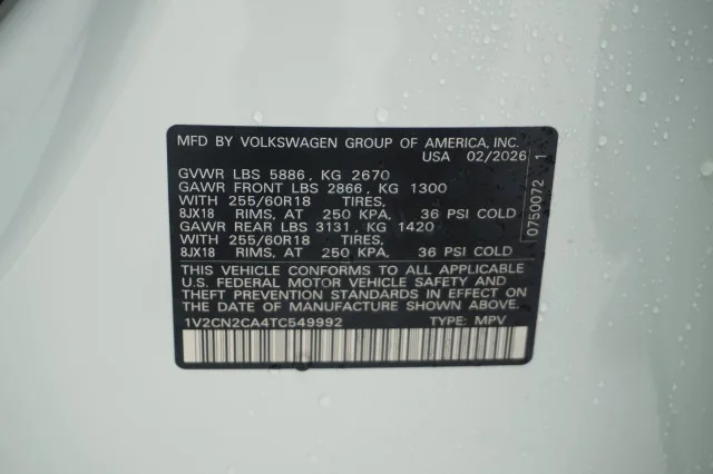 New 2026 Opal White Pearl Volkswagen 2.0T Peak Edition image 40