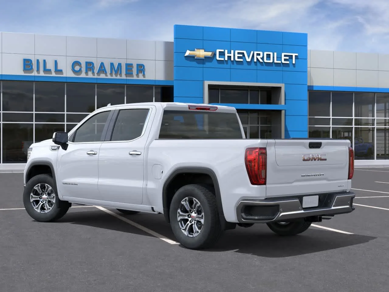 New 2026 Glacier White Tricoat GMC SLT image 3