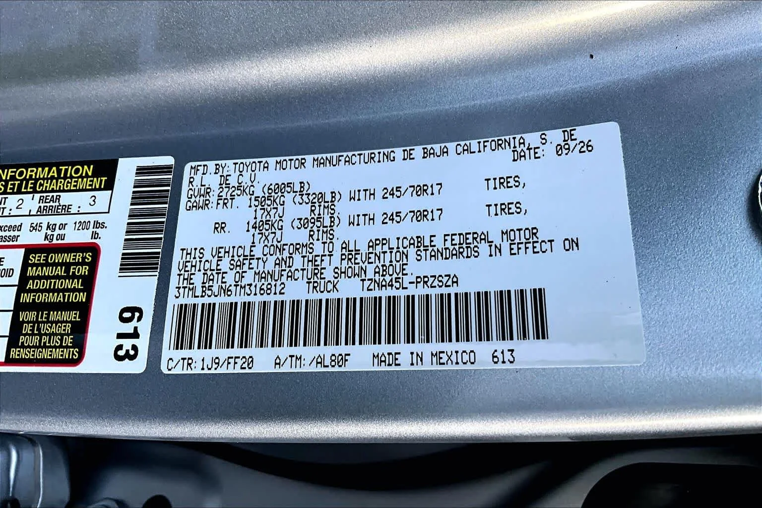 New 2026 Celestial Silver Metallic Toyota SR5 image 18