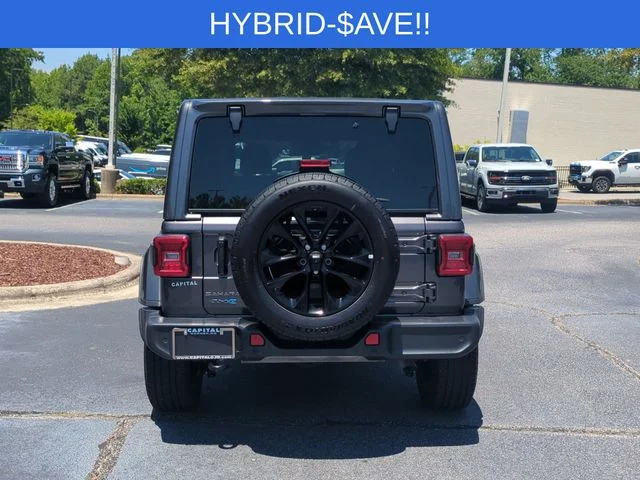 Used 2025 Gray Jeep Sahara 4xe image 4