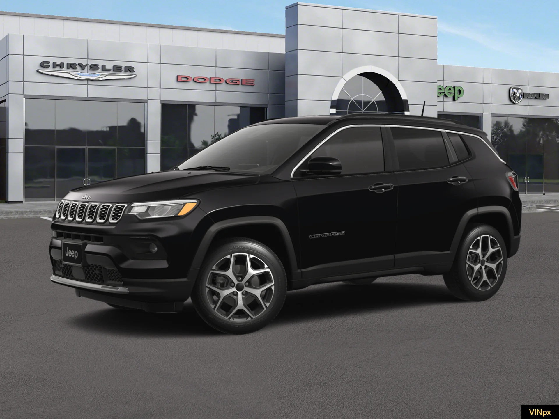 New 2026 Diamond Black Crystal Pearl-Coat Exterior Paint Jeep Limited image 2