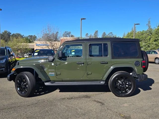 Used 2022 Sarge Green Clearcoat Jeep Unlimited Sahara 4xe image 7
