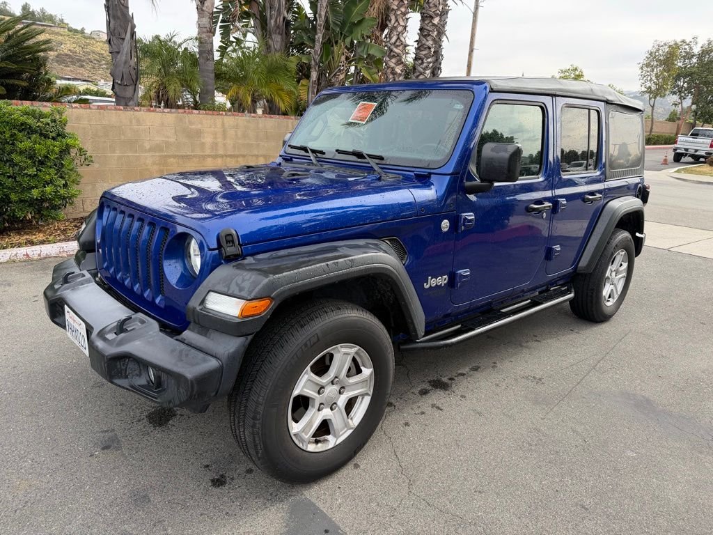 Used 2020 Blue Jeep Unlimited Sport S image 5