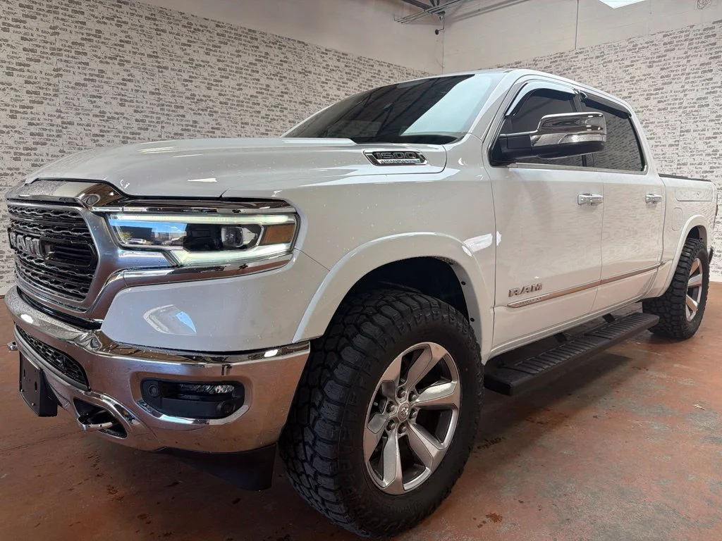 Used 2021 Bright White Clearcoat Ram Limited image 3