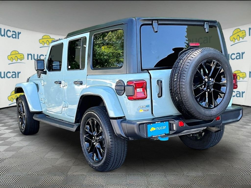 Used 2023 Gray Jeep Sahara 4xe image 4