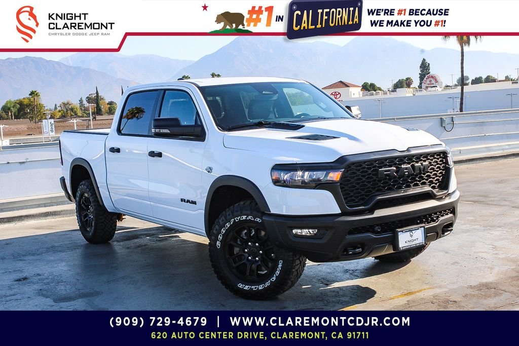New 2026 Bright White Clearcoat Ram Rebel image 1