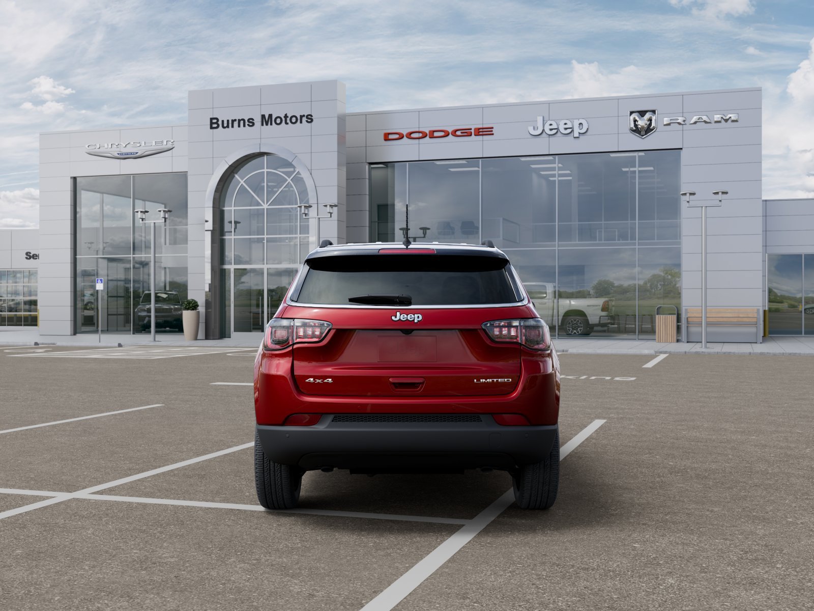 New 2026 Red Hot Pearl-Coat Exterior Paint Jeep Limited image 7