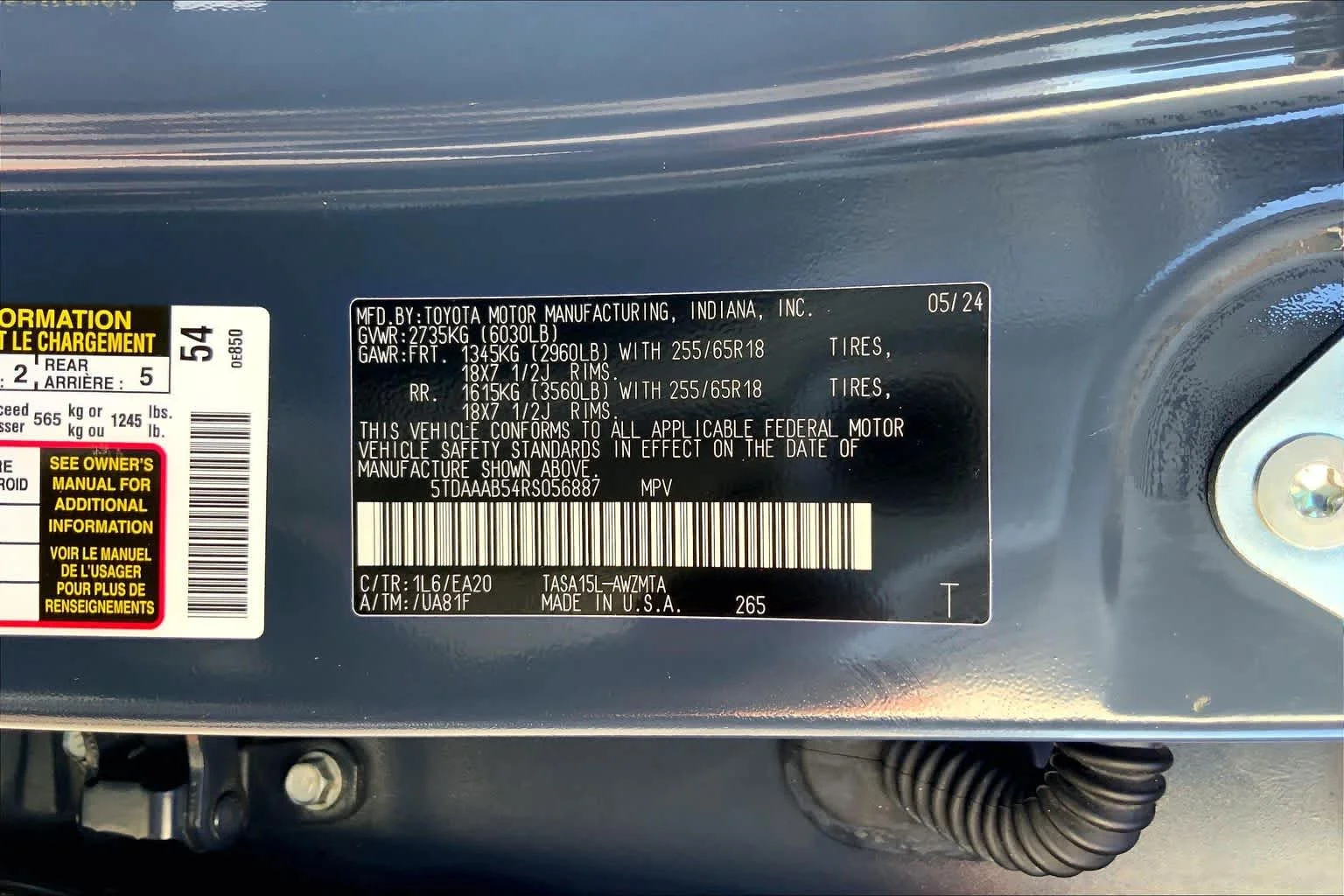 Used 2024 Storm Cloud Toyota XLE image 36