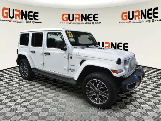 Used 2023 White Jeep Sahara 4xe image 11