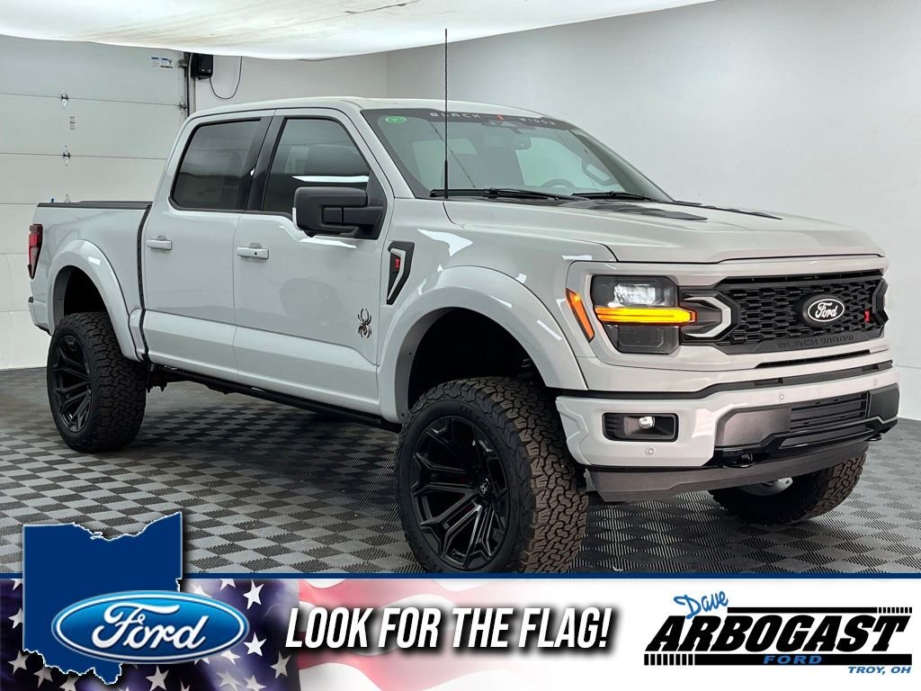 New 2026 White Ford XLT Black Widow Lifted Truck image 1
