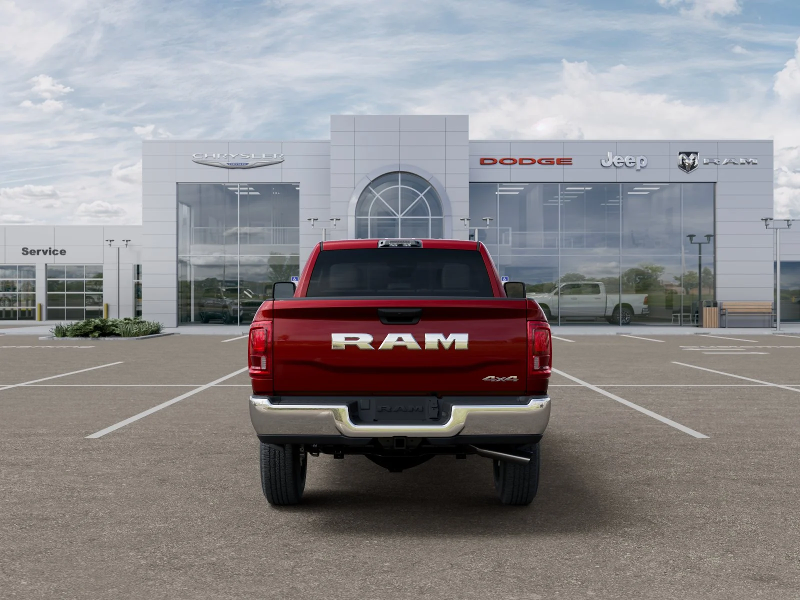 New 2026 Molten Red Pearl-Coat Exterior Paint RAM Tradesman image 38