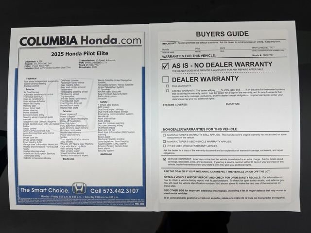 Used 2025 Black Honda Elite image 38