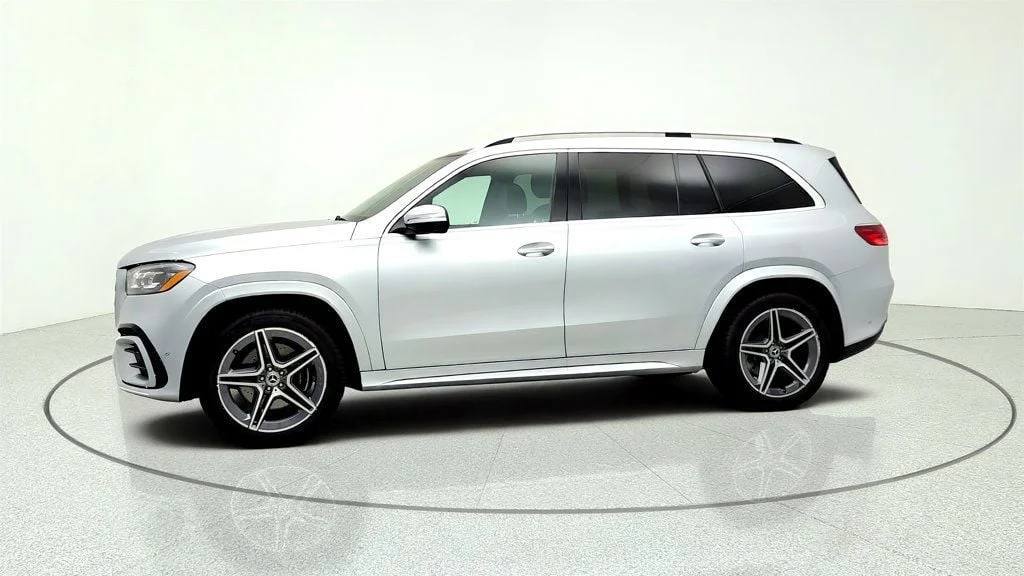 Used 2025 Cirrus Silver Metallic Mercedes-Benz GLS 450 4MATIC SUV w/ AMG® Line, Trailer Hitch & 5-Zone Climate image 8