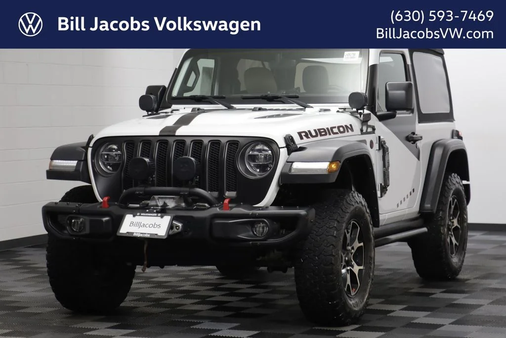 Used 2018 Bright White Clearcoat Jeep Rubicon image 1