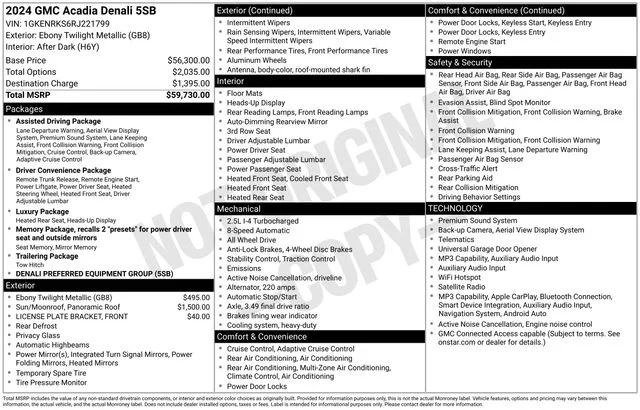 Used 2024 Black GMC Denali image 9