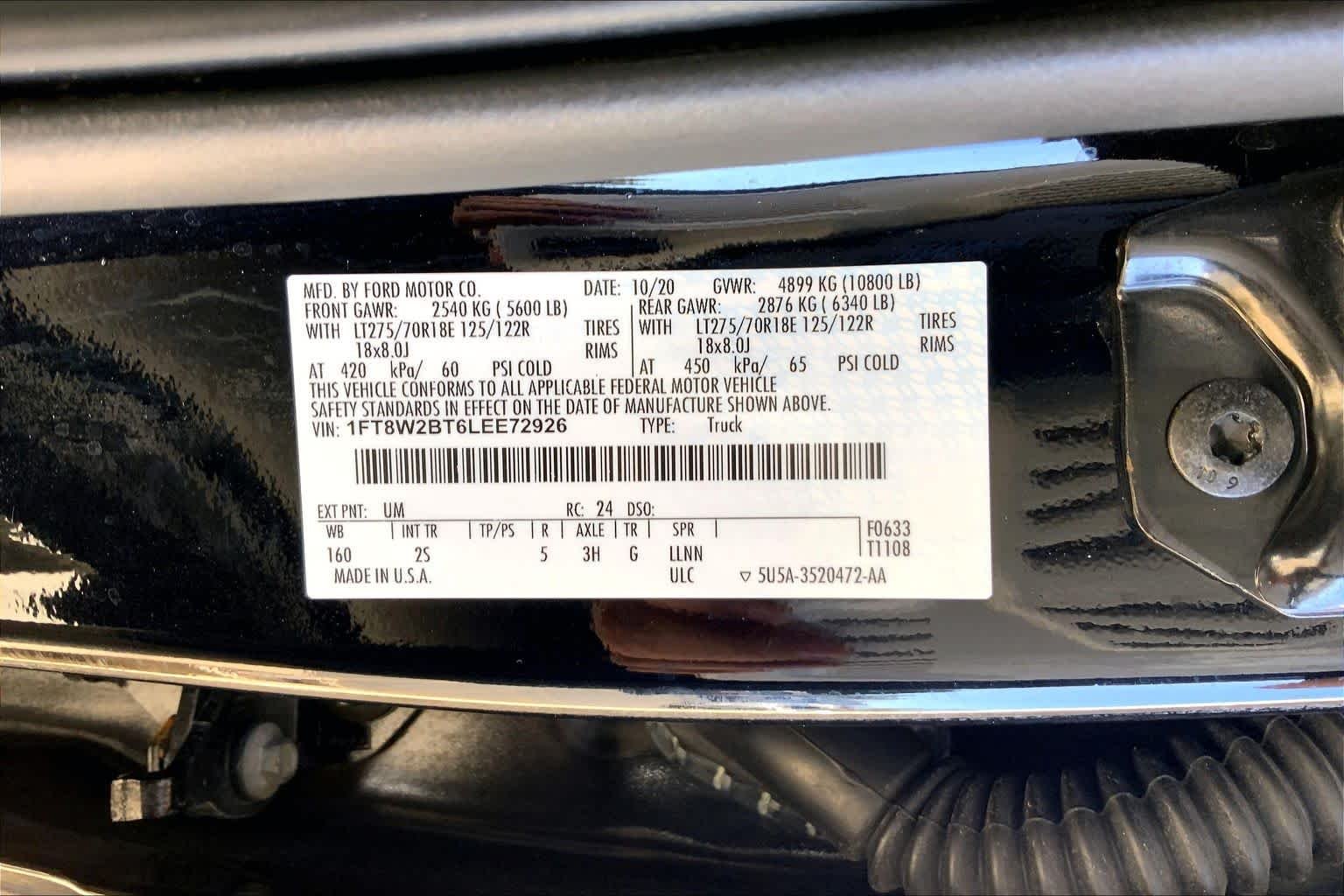 Used 2020 Agate Black Metallic Ford XLT image 31