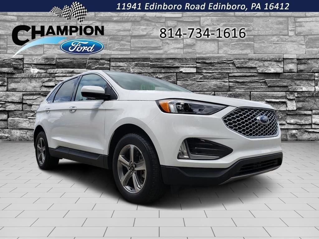 Used 2024 Oxford White Ford SEL AWD Heated Leather Navigation 2.0 Ecoboost image 1
