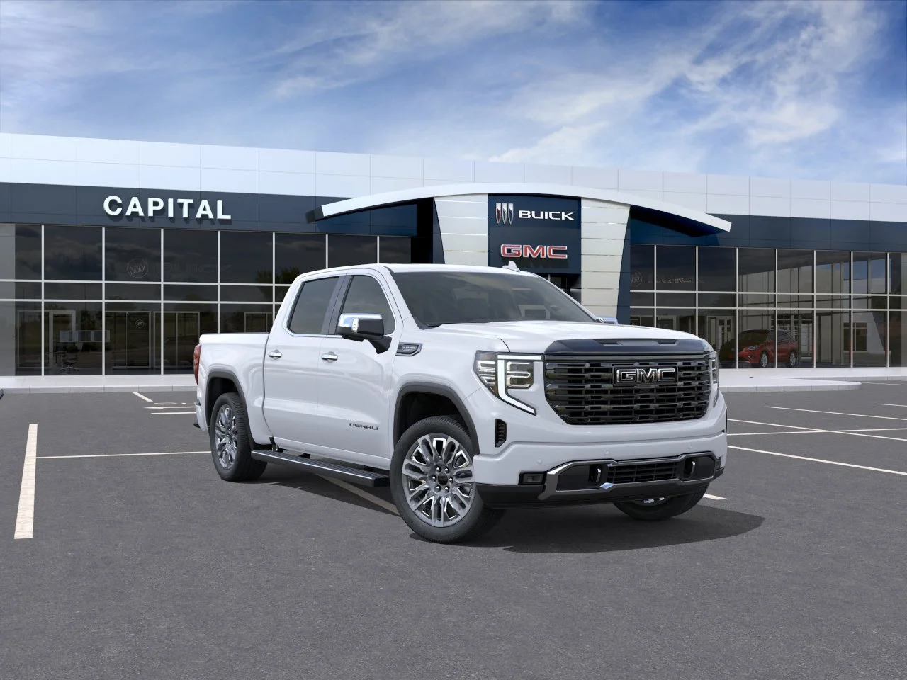 New 2026 GLACIER WHITE TRICOAT GMC Denali Ultimate image 2