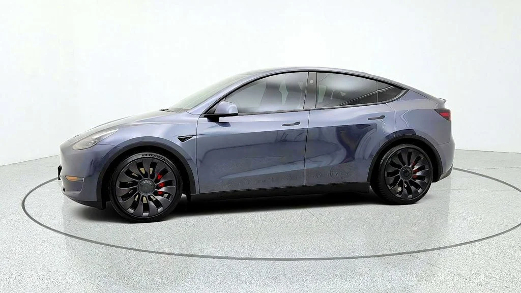 Used 2023 Midnight Silver Metallic Tesla Performance AWD image 8