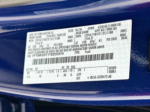 New 2026 Blue Metallic Ford Platinum image 21