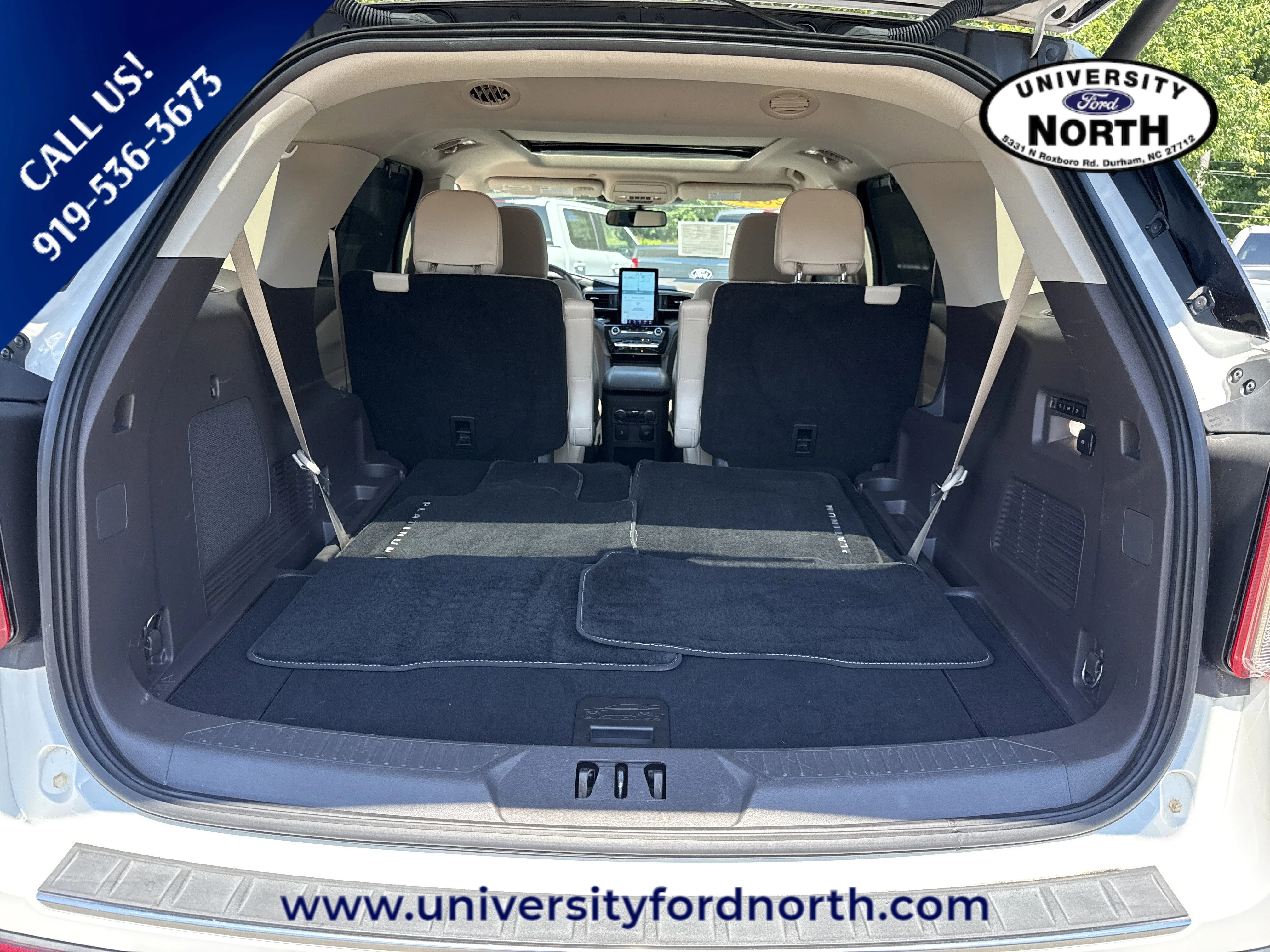 Used 2021 Star White Metallic Tri-Coat Ford Platinum image 50