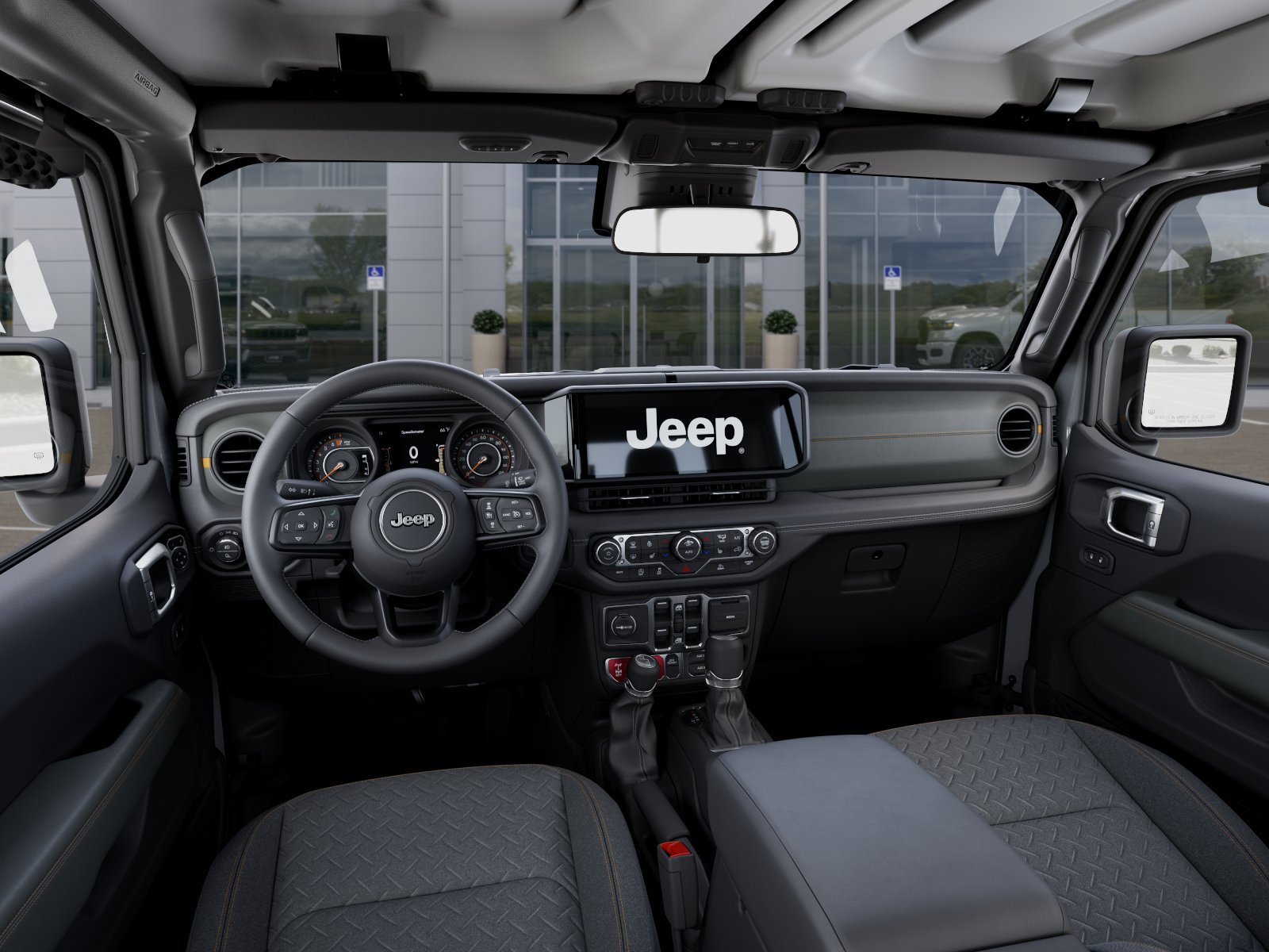 New 2026 Bright White Clear-Coat Exterior Paint Jeep Mojave image 72