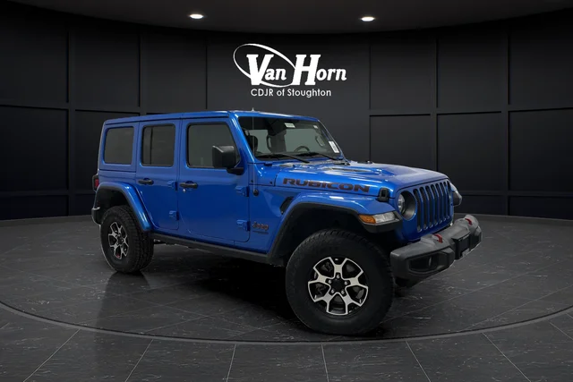 Used 2022 Blue Pearl Jeep Unlimited Rubicon image 1