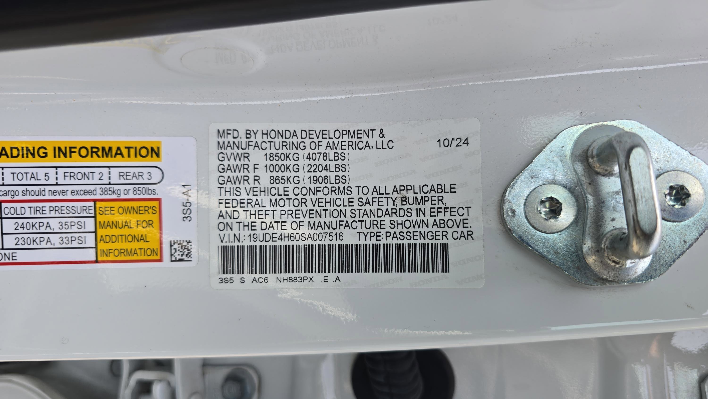 Certified Used 2025 Platinum White Pearl Acura w/A-Spec Technology Package image 63