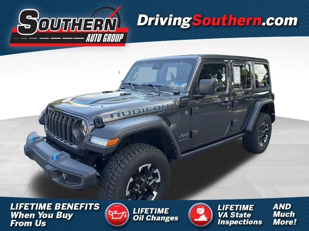 Used 2024 Gray Jeep Rubicon 4xe image 1