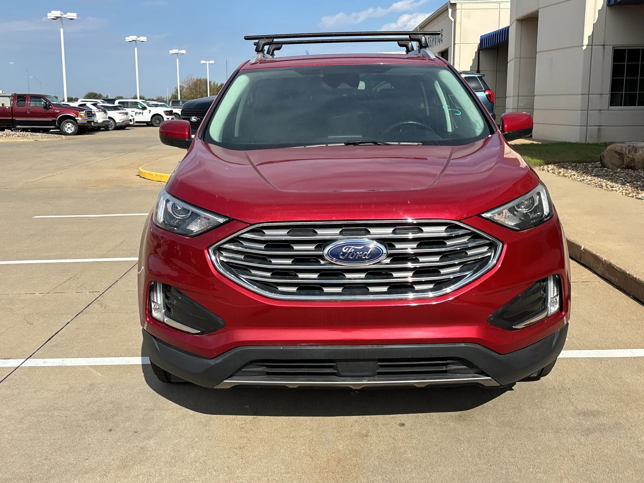 Used 2022 Rapid Red Metallic Tinted Clearcoat Ford SEL image 2