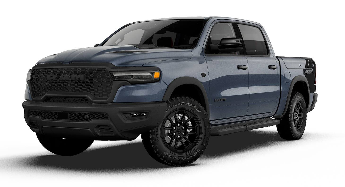 New 2027 Forged Blue Metallic Exterior Paint RAM Rebel image 13