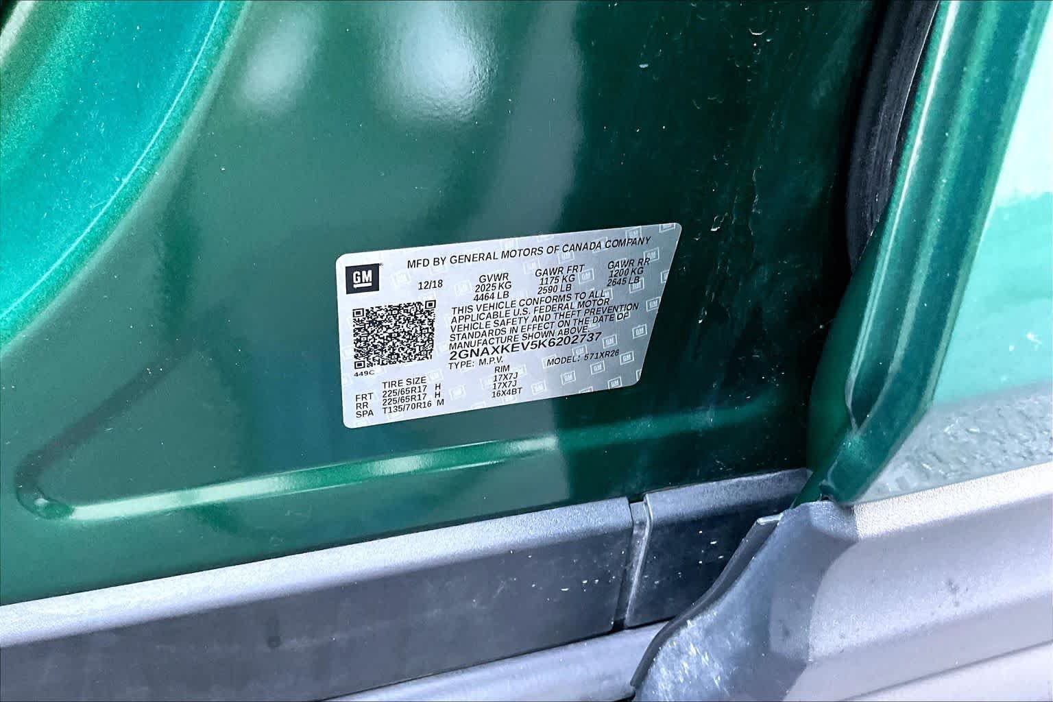 Used 2019 Ivy Metallic Chevrolet LT image 33
