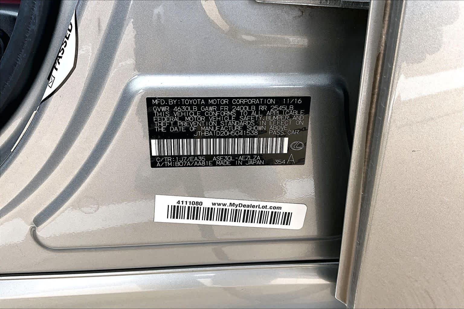 Used 2017 Atomic Silver Lexus  image 35