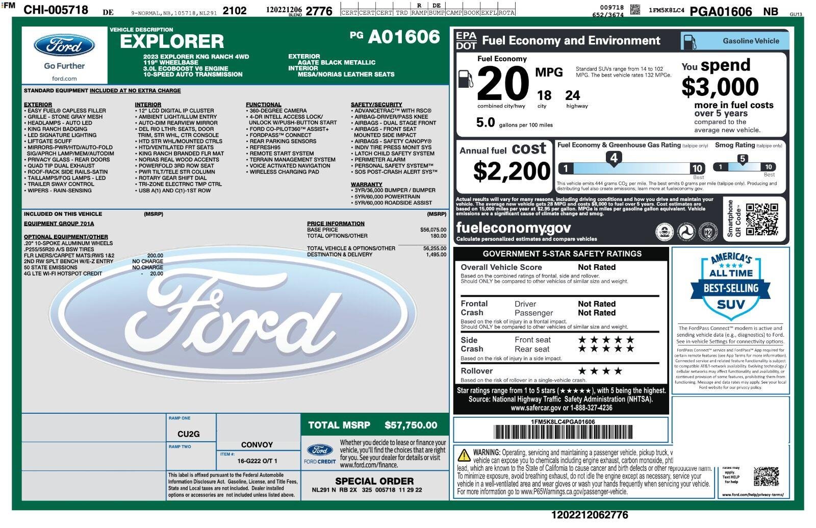 Certified Used 2023 Agate Black Ford King Ranch image 3