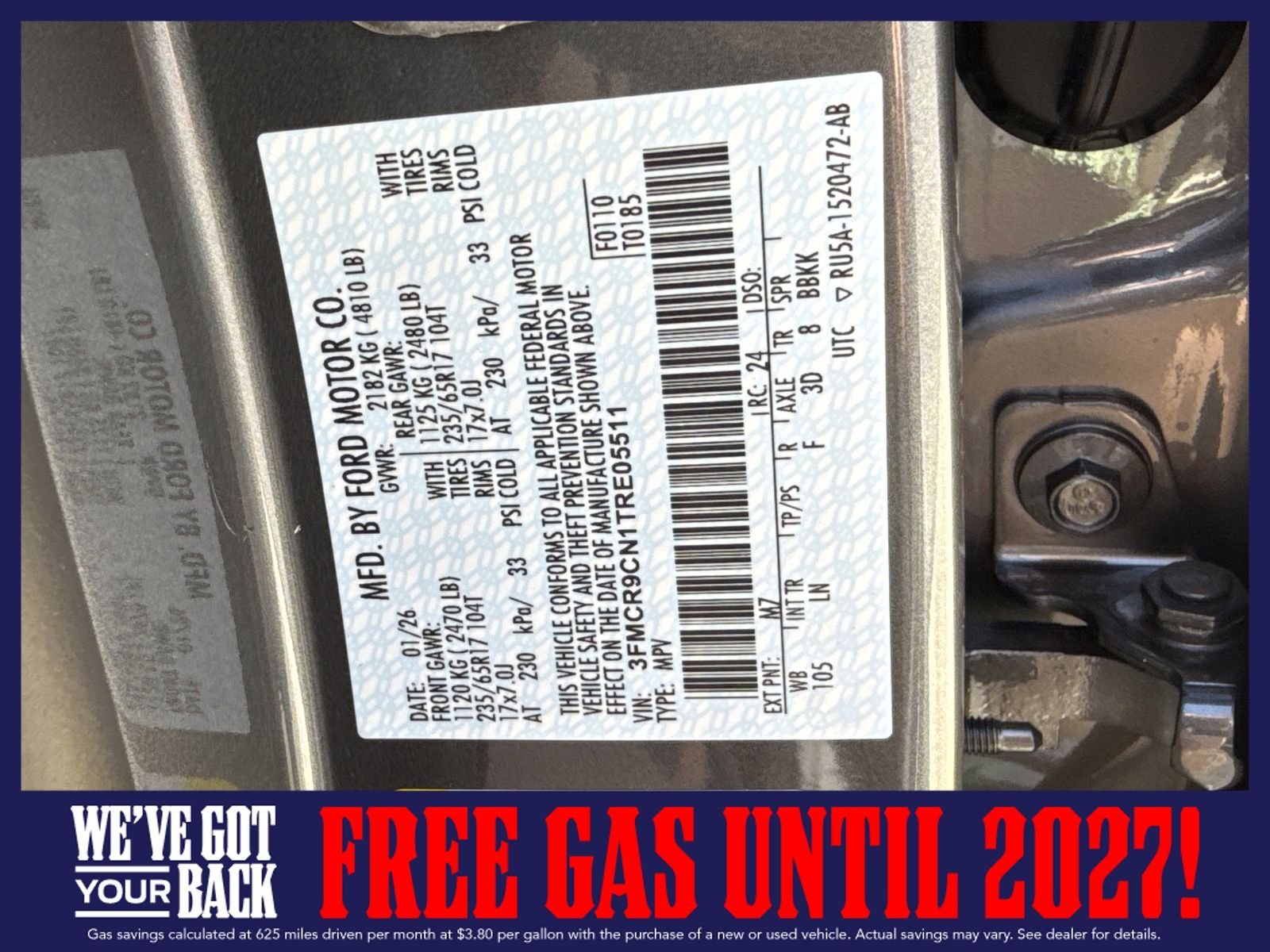 New 2026 Carbonized Gray Metallic Ford Outer Banks image 37