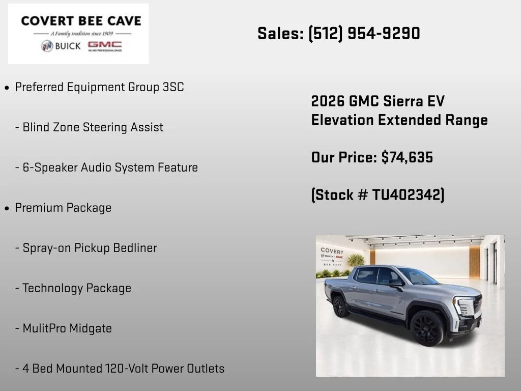 2026 GMC Sierra EV Elevation - Photo 14