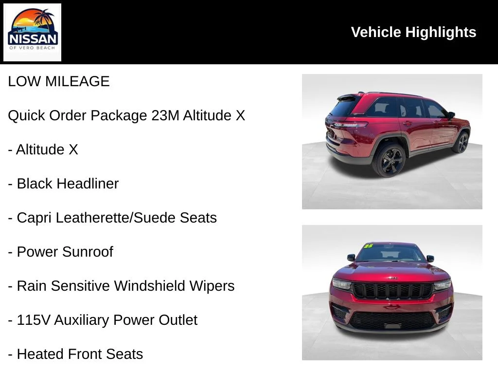 Used 2025 Red Jeep Altitude X image 19
