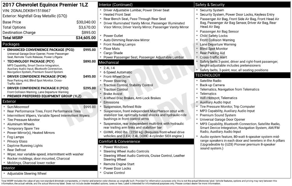 Used 2017 Gray Chevrolet Premier image 11