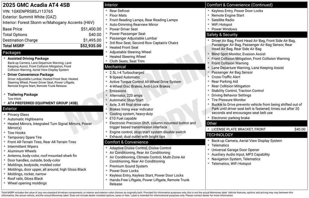 Certified Used 2025 Summit White GMC AT4 image 28