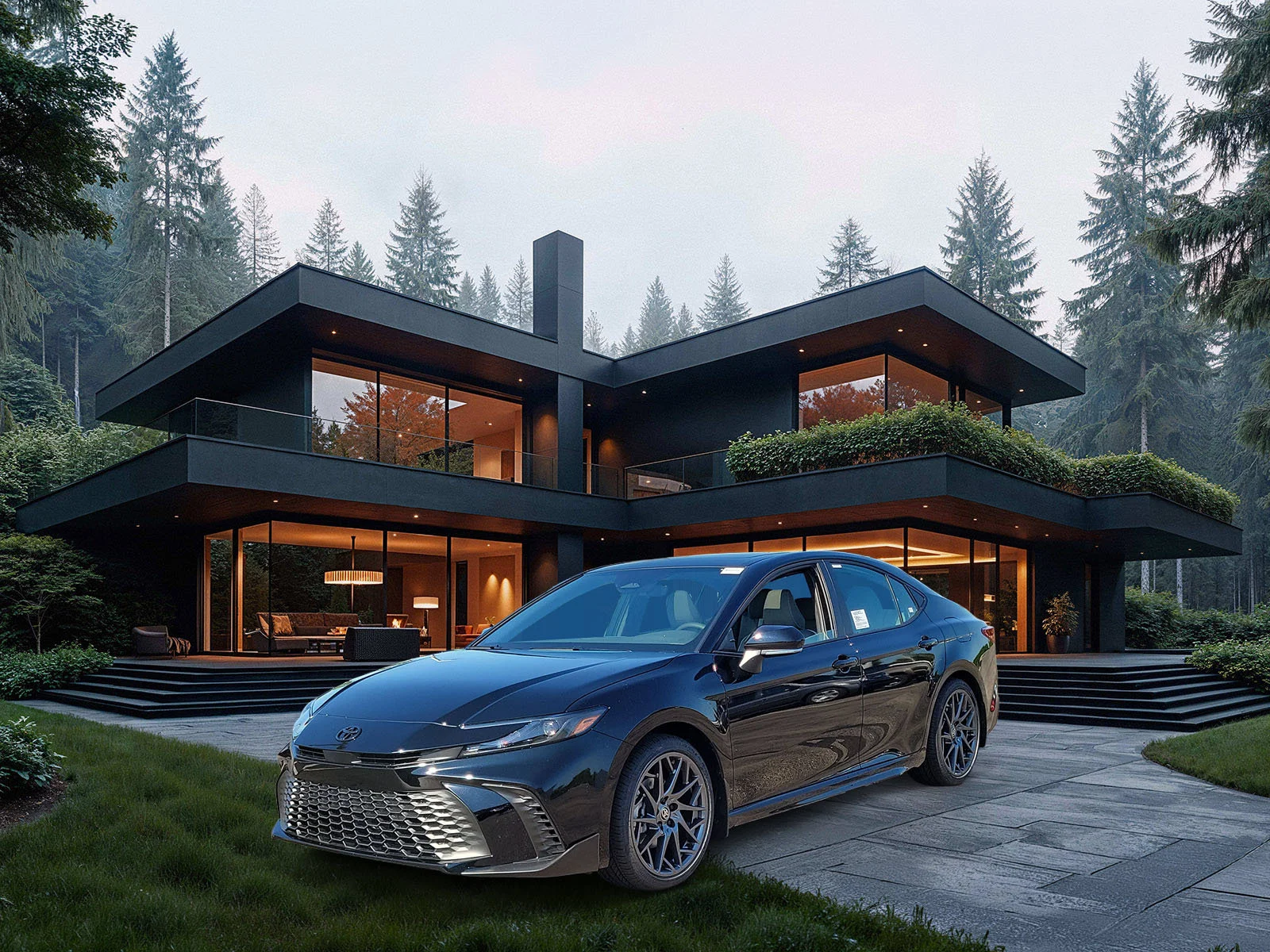 New 2026 Midnight Black Metallic Toyota SE image 2