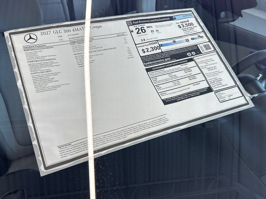 New 2027 Polar White Mercedes-Benz GLC 300 image 36