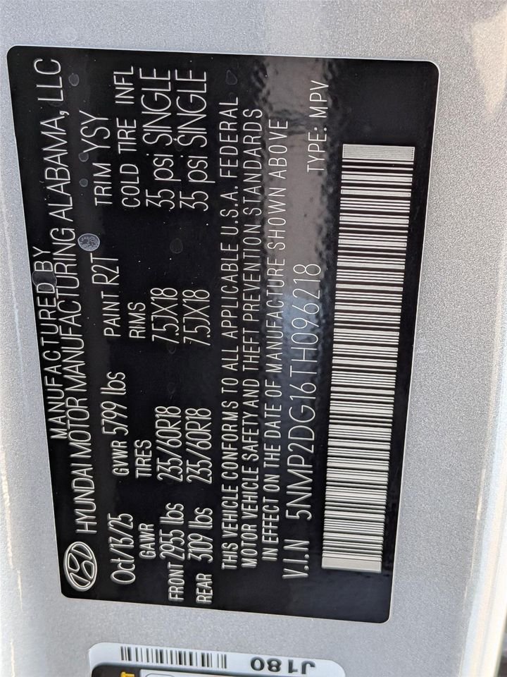 New 2026 Shimmering Silver Hyundai SEL image 43